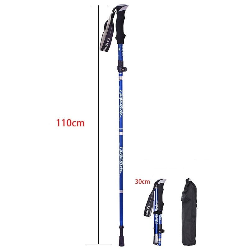 Wearclo | Adjustable Trekking Poles - Lightweight & Foldable for Hiking & Walking
