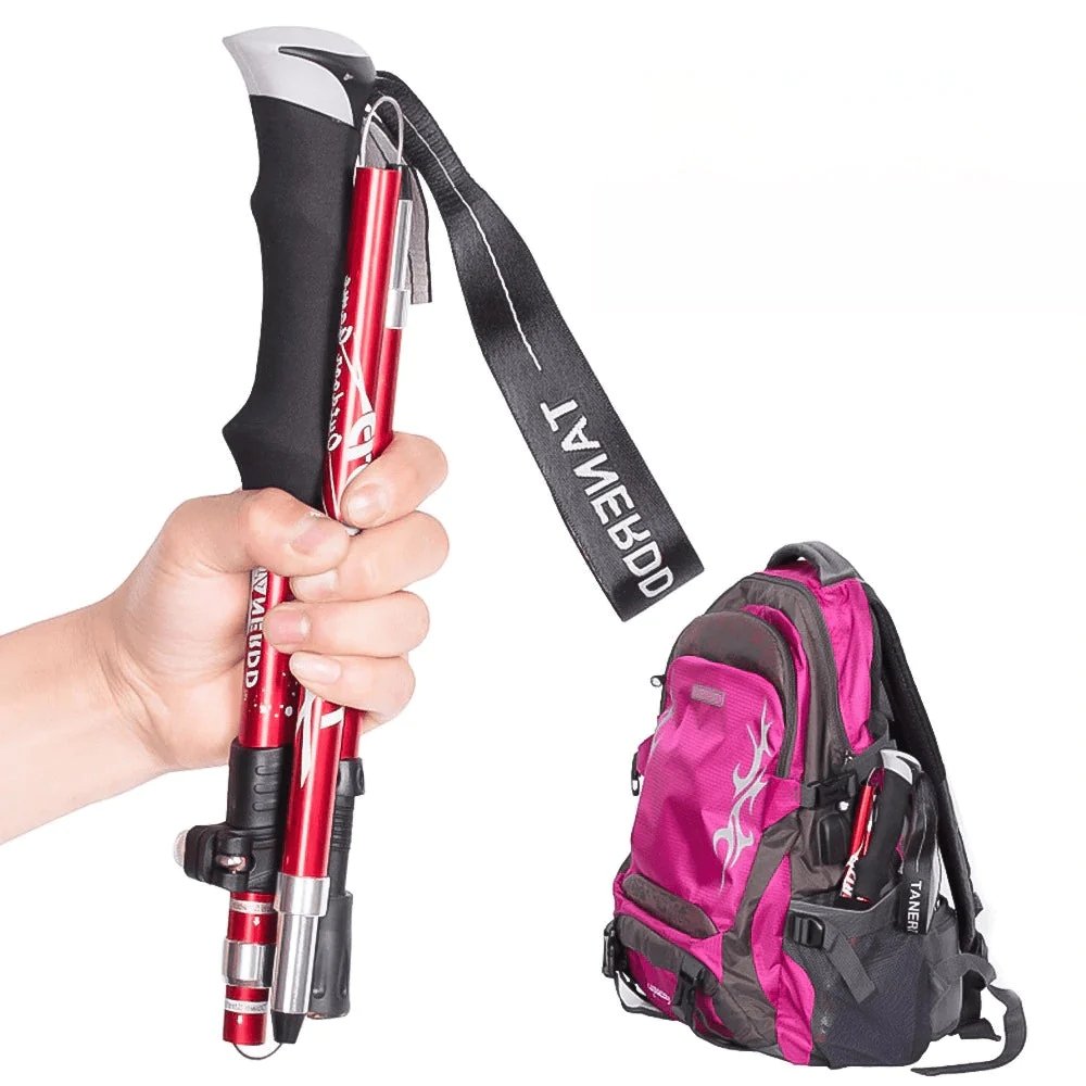 Wearclo | Adjustable Trekking Poles - Lightweight & Foldable for Hiking & Walking