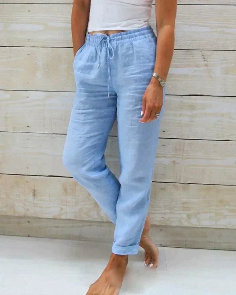 Wearclo | Airy Linen Pants for Summer