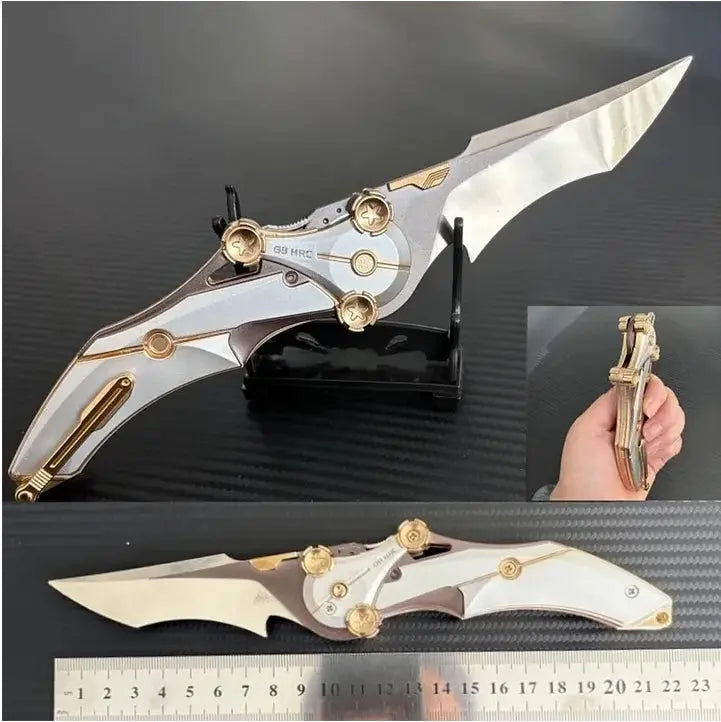 Wearclo | All-Metal Folding Knife | 8Cr13Mov Steel Blade, Compact EDC Tool