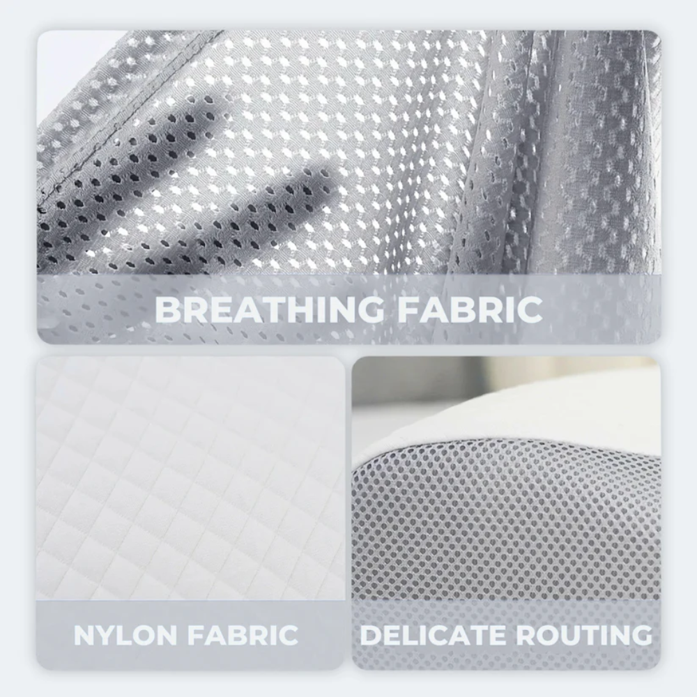 Wearclo | Anti-Snore Pillow | Ergonomic Neck and Head Support | White