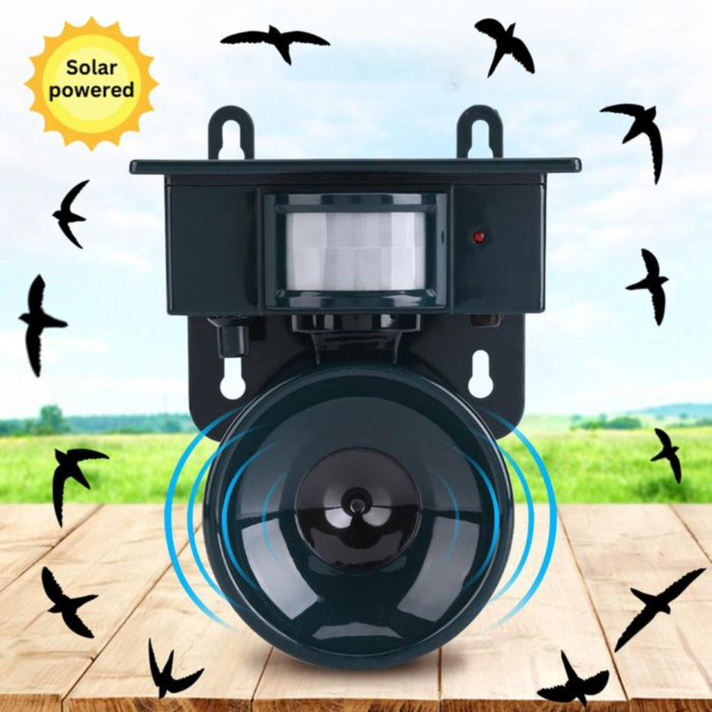 Wearclo | Bird Repeller with Motion Sensor Ultrasonic Solar Energy