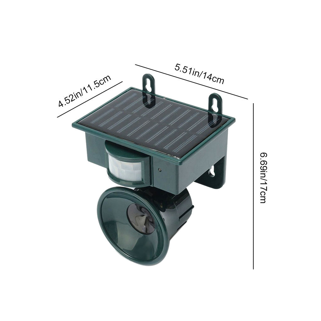 Wearclo | Bird Repeller with Motion Sensor Ultrasonic Solar Energy