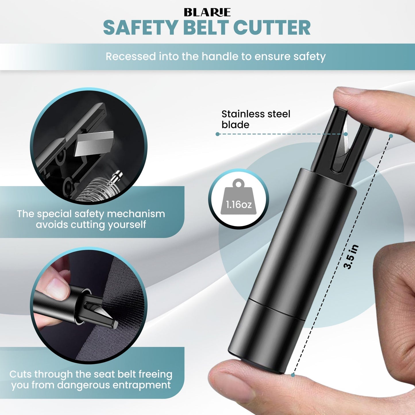 Wearclo | Car Safety Hammer – Essential Car Escape Tool & Window Breaker for Emergencies