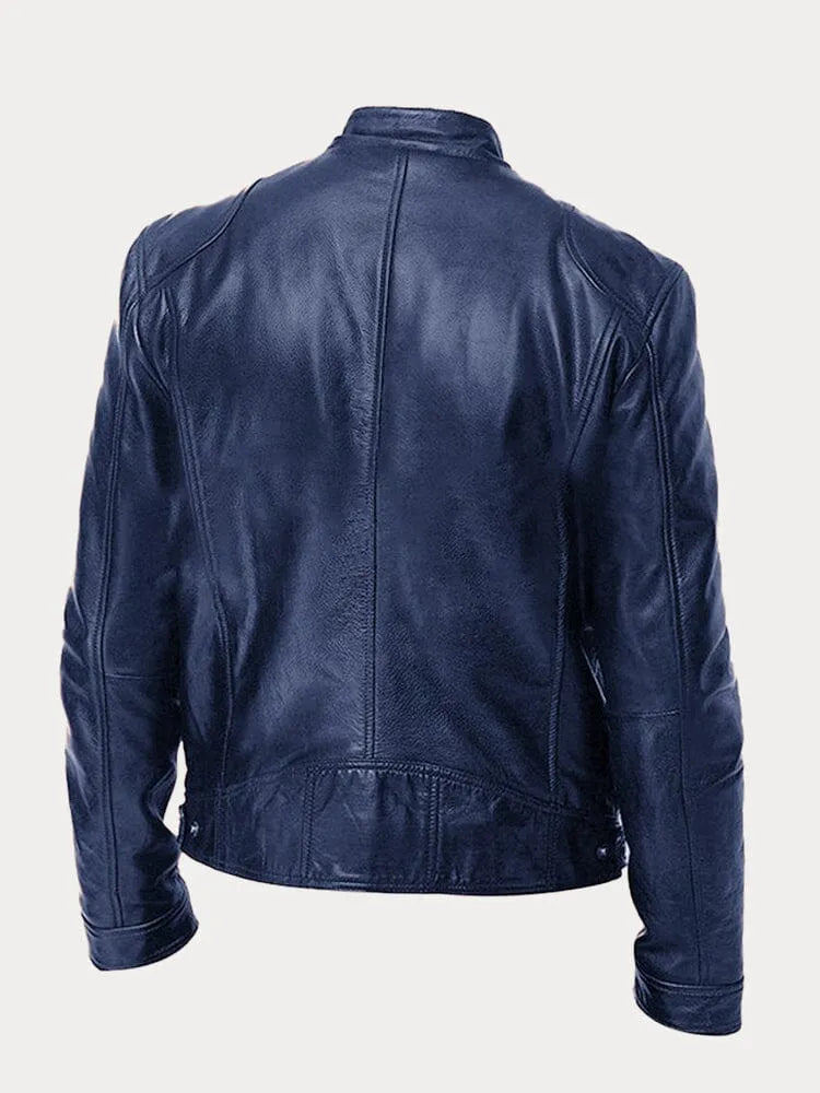 Wearclo | Casual Leather Jacket for Men