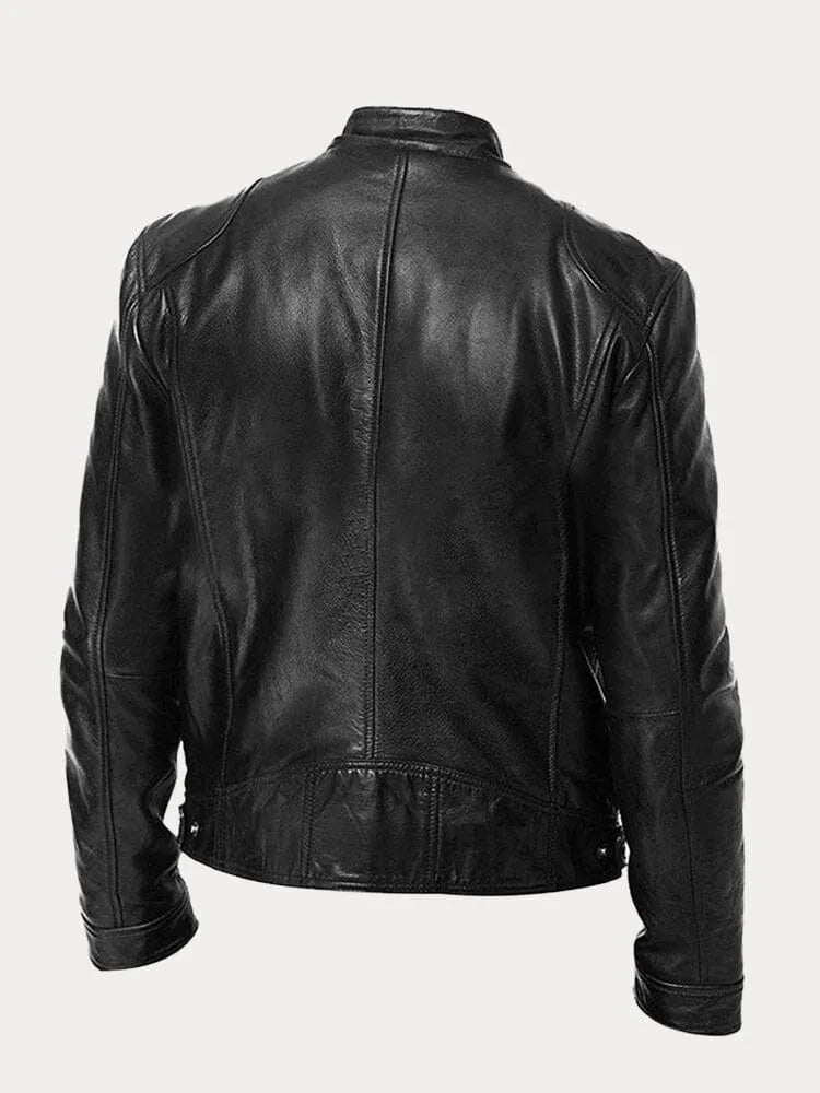 Wearclo | Casual Leather Jacket for Men