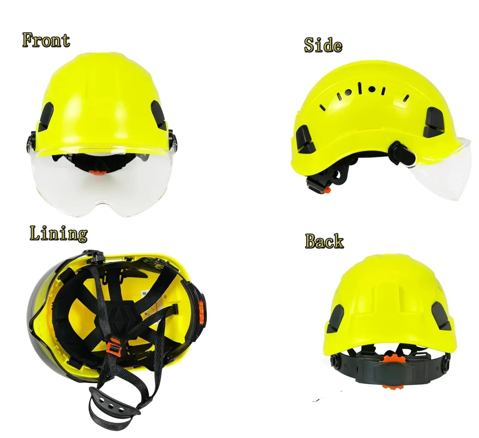 Wearclo | CE ABS Safety Helmet with Goggles & Visor – SafeGuard