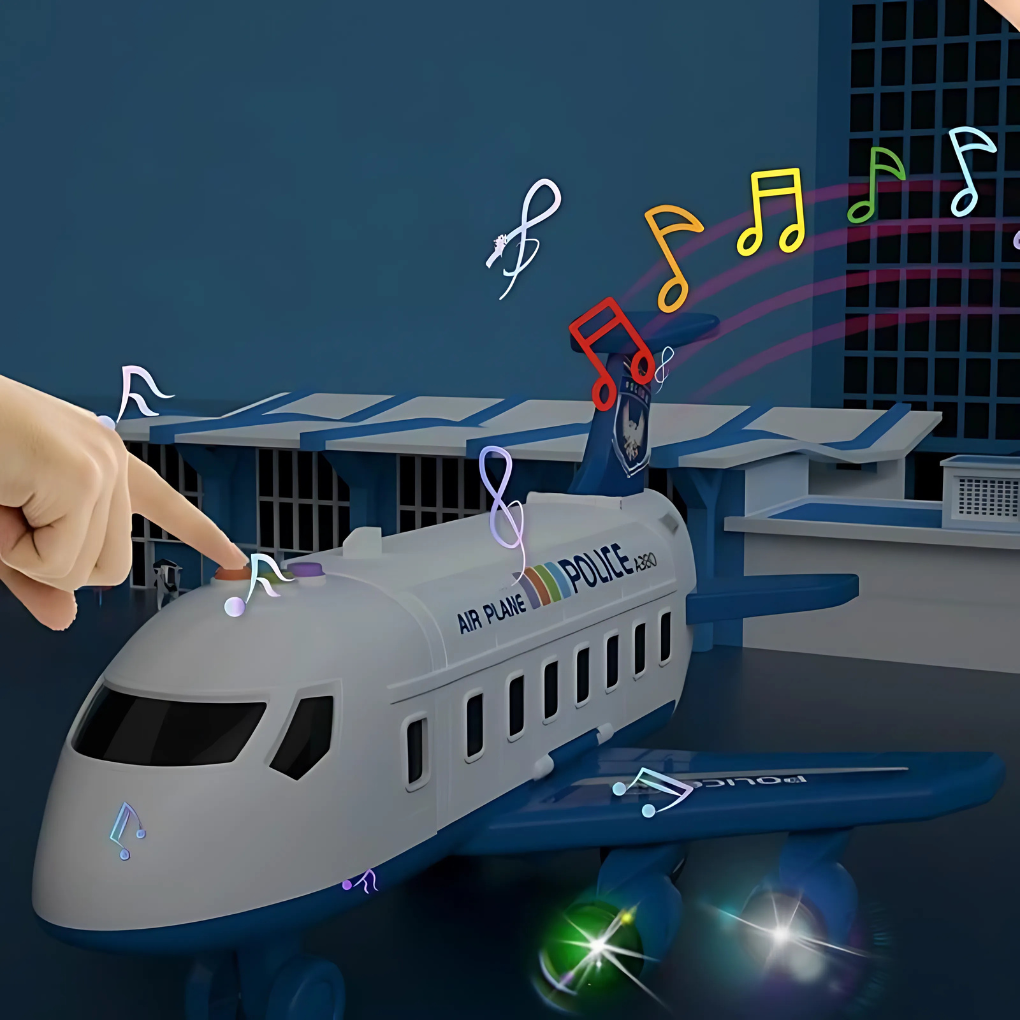 Wearclo | Children's Airplane Toy with Storage and Play Set