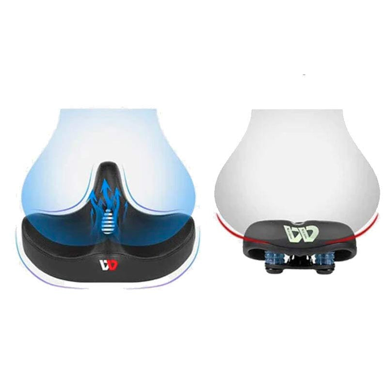 Wearclo | Comfortable Ergonomic Bicycle Saddle - Extra Wide Padded Seat