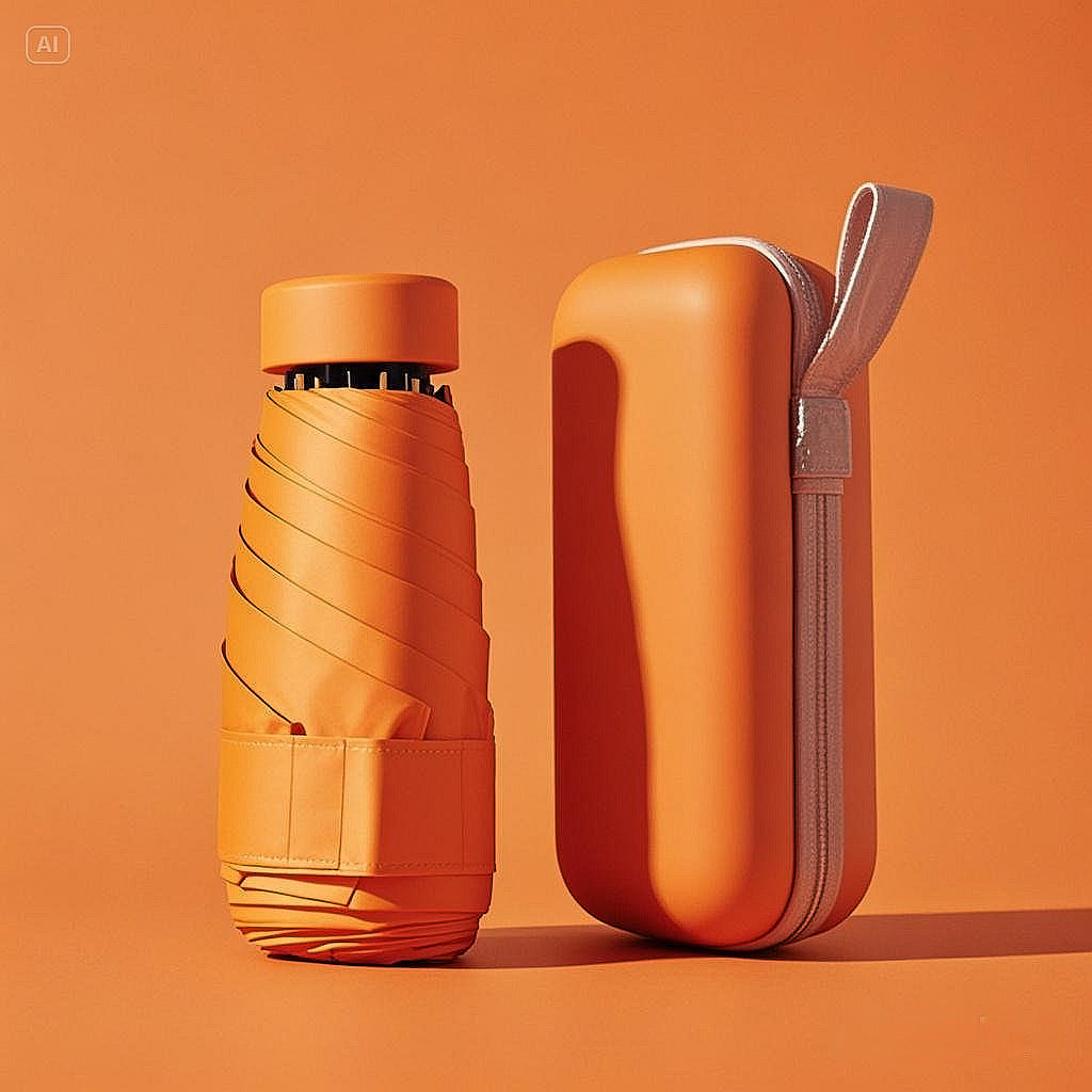 Wearclo | Compact Travel Umbrella with Waterproof Case