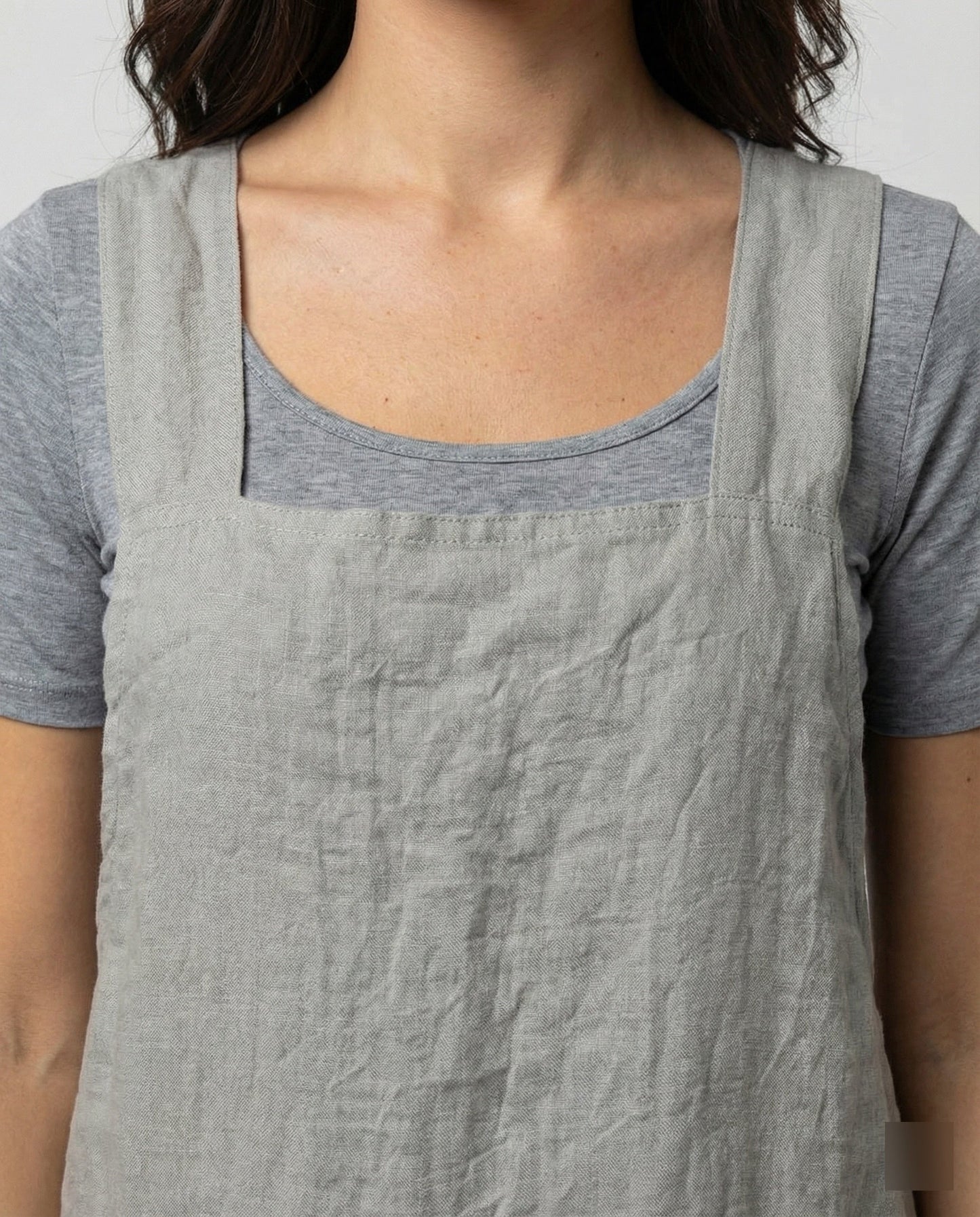 Wearclo | Cotton Apron Dress with Pockets