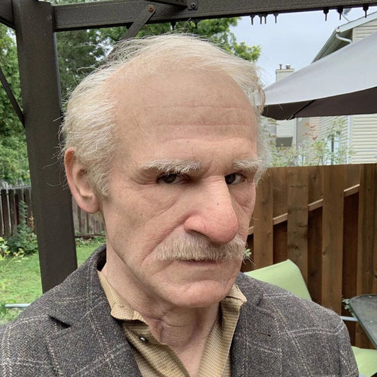 Wearclo | Creepy Old Man Mask – Realistic Latex Halloween Mask for Adults
