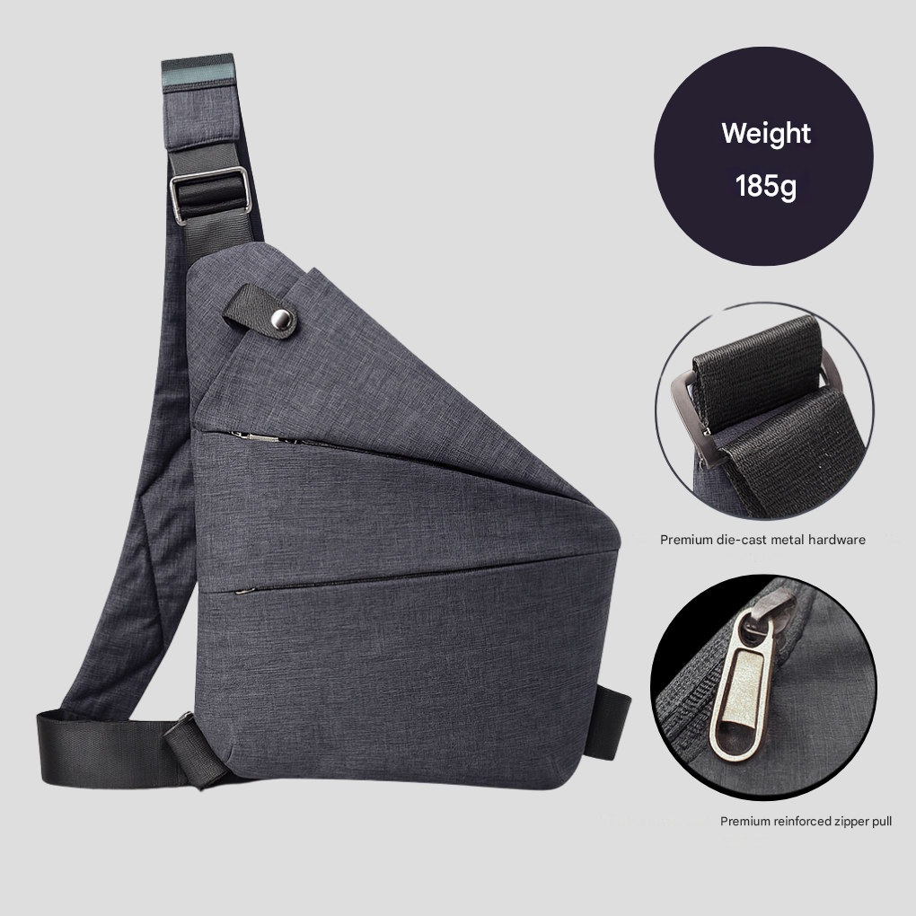 Wearclo | Crossbody Travel Bag, Secure, Hidden Zipper