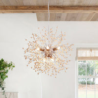 Wearclo | Dandelion Pendant Light with Wood Beads