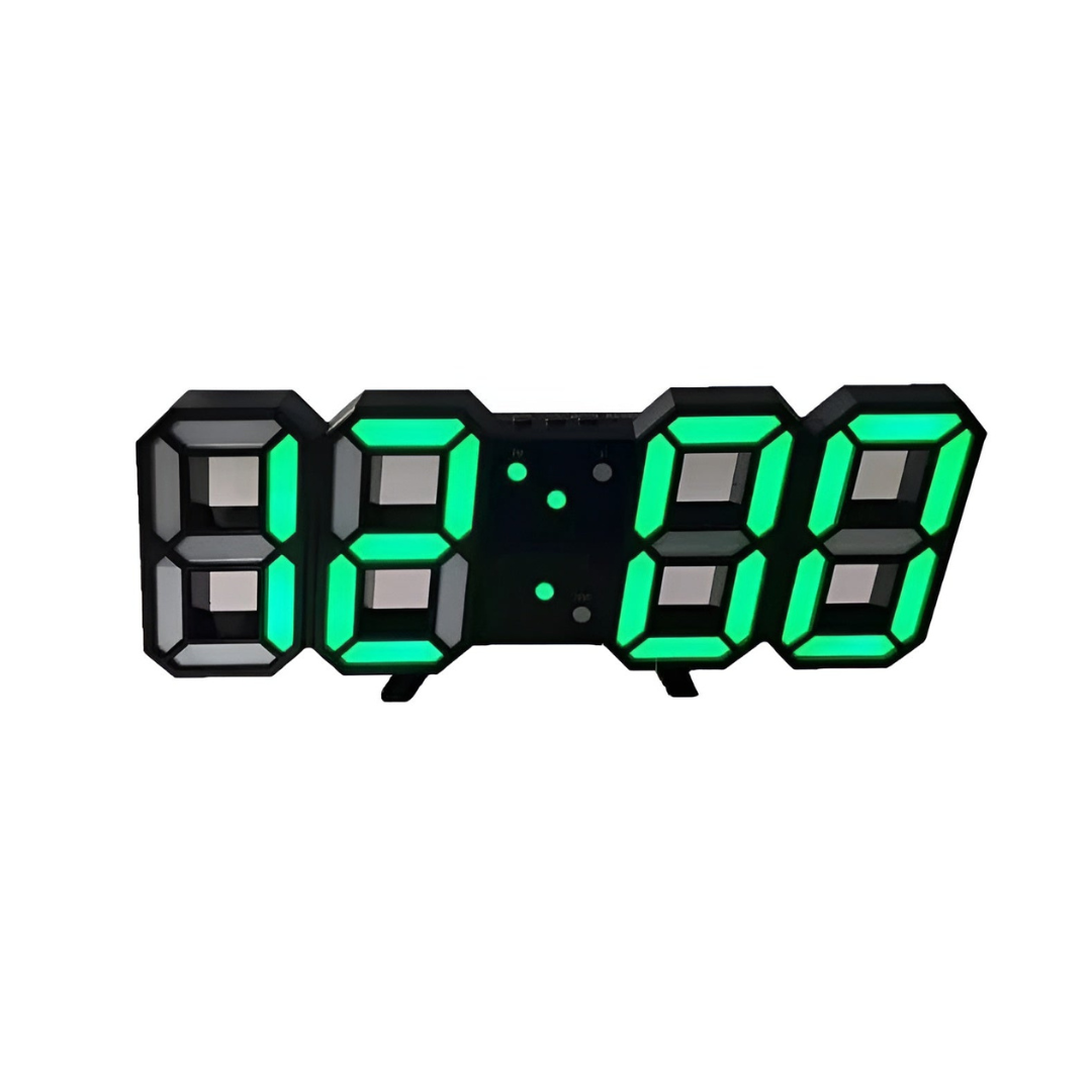 Wearclo | Designer LED 3D Wall Clock with Digital Display and Intuitive Operation