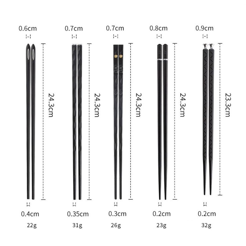 Wearclo | DineLux – Luxurious Chopstick Set with Refined Designs (5 Pairs)