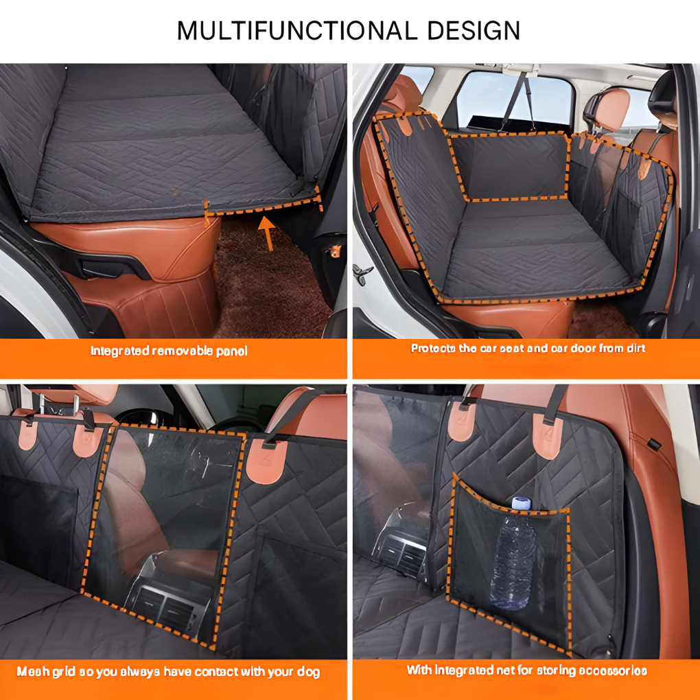 Wearclo | Dog Car Seat Hammock with Quilted Design