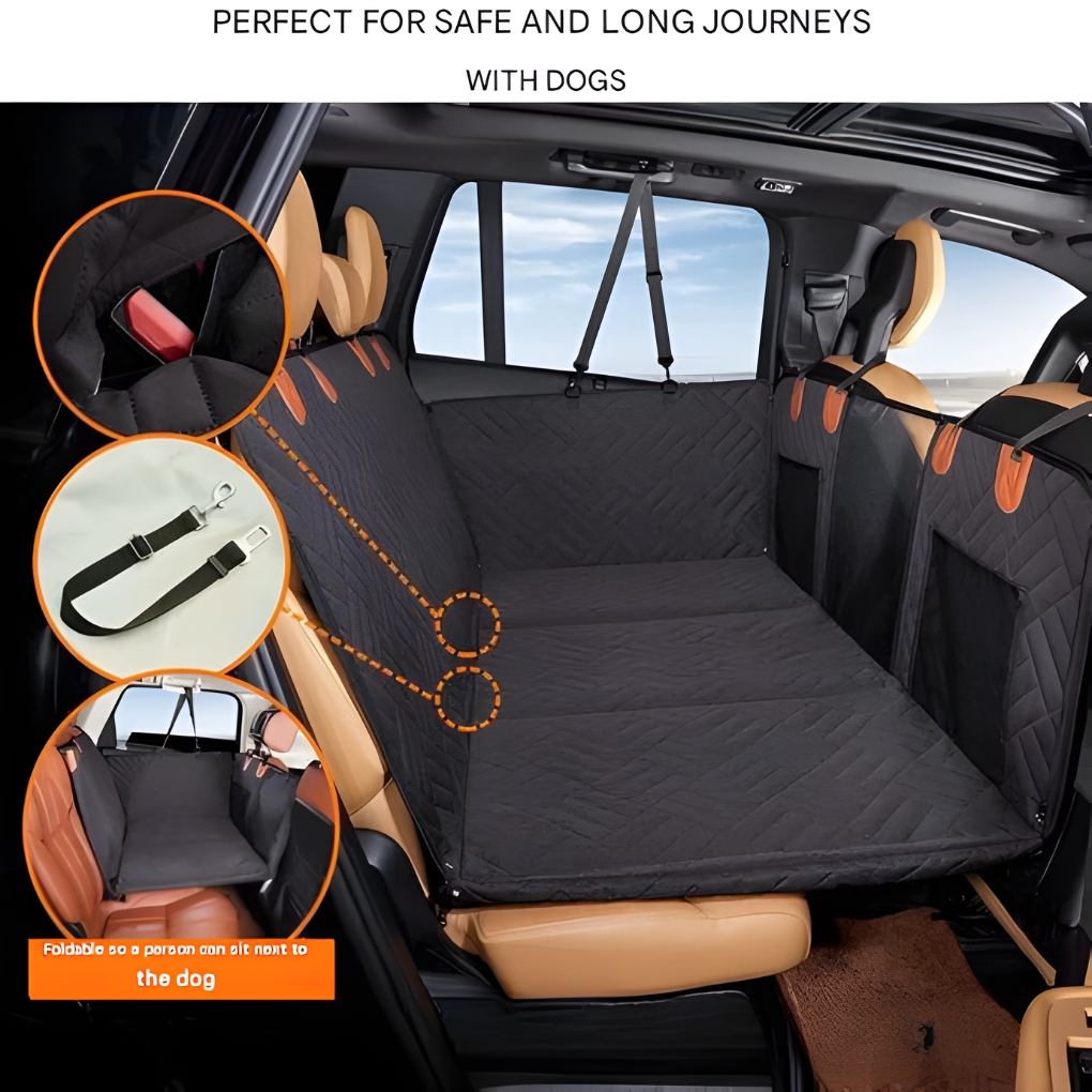 Wearclo | Dog Car Seat Hammock with Quilted Design