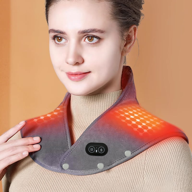 Wearclo | Electric neck and shoulder heating pad with vibration