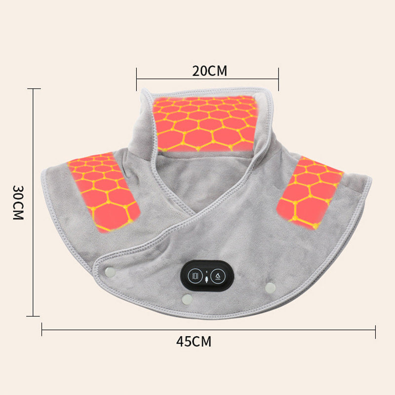 Wearclo | Electric Neck and Shoulder Heating Pad with Vibration