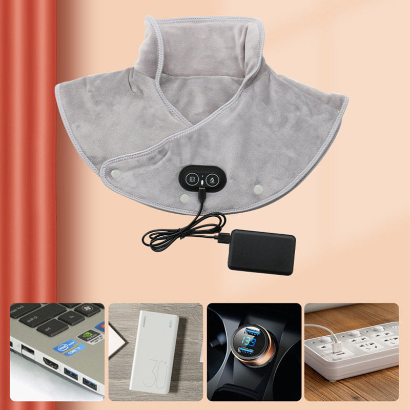 Wearclo | Electric Neck and Shoulder Heating Pad with Vibration