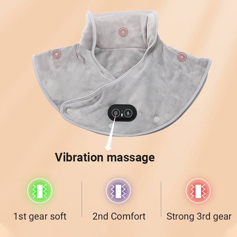 Wearclo | Electric Neck and Shoulder Heating Pad with Vibration