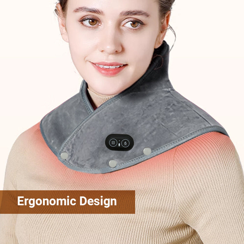 Wearclo | Electric Neck and Shoulder Heating Pad with Vibration