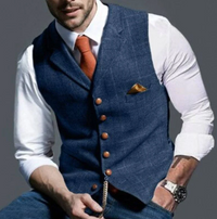 Wearclo | Men's Refined Plaid Vest