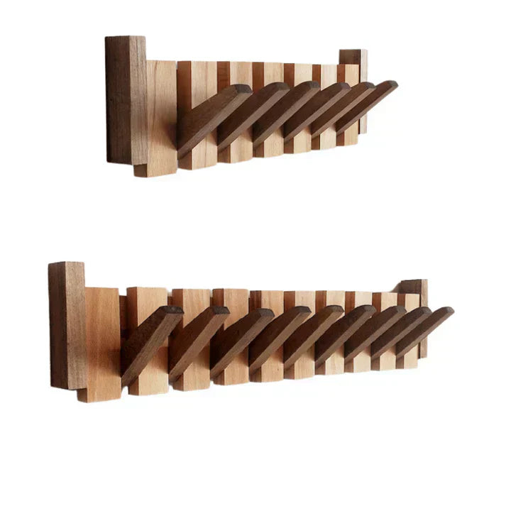 Wearclo | Elegant Wooden Coat Rack for Piano Hanging Clothes Storage
