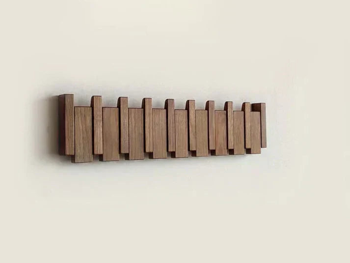 Wearclo | Elegant Wooden Coat Rack for Piano Hanging Clothes Storage