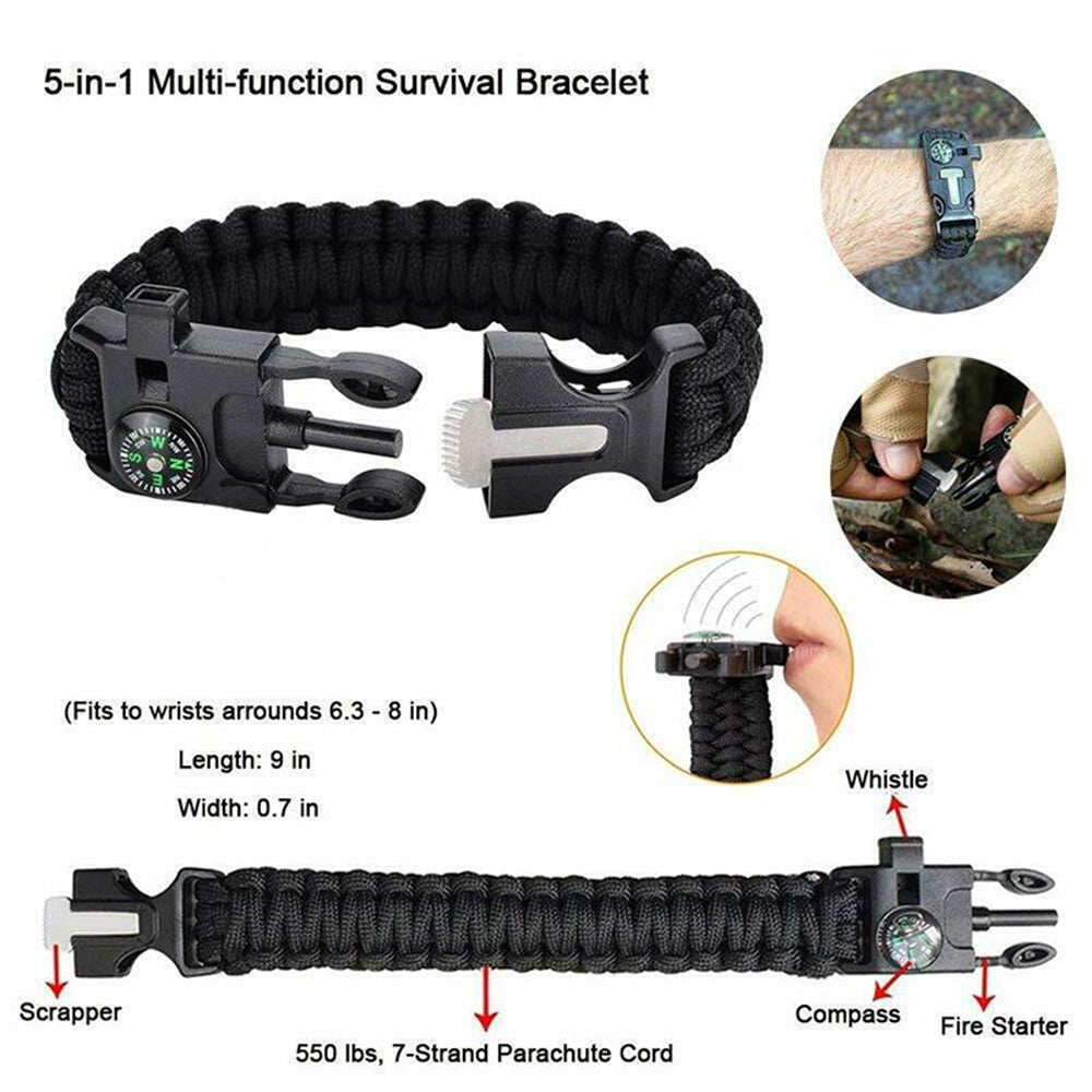 Wearclo | Emergency Survival Kit Equipment | Hiking, Camping, SOS Tools