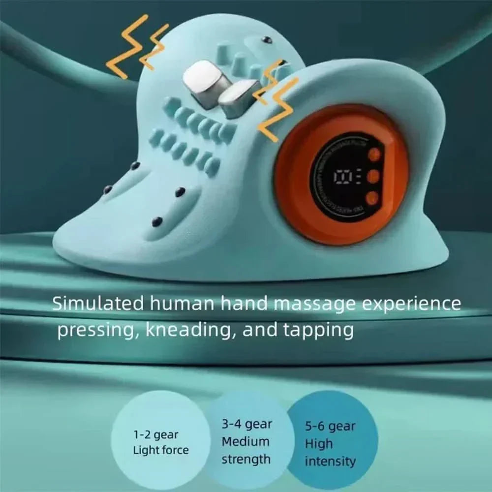 Wearclo | EMS Neck Massager with Acupressure and Traction for Pain Relief