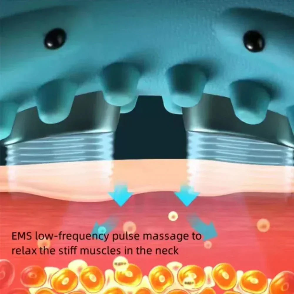 Wearclo | EMS Neck Massager with Acupressure and Traction for Pain Relief