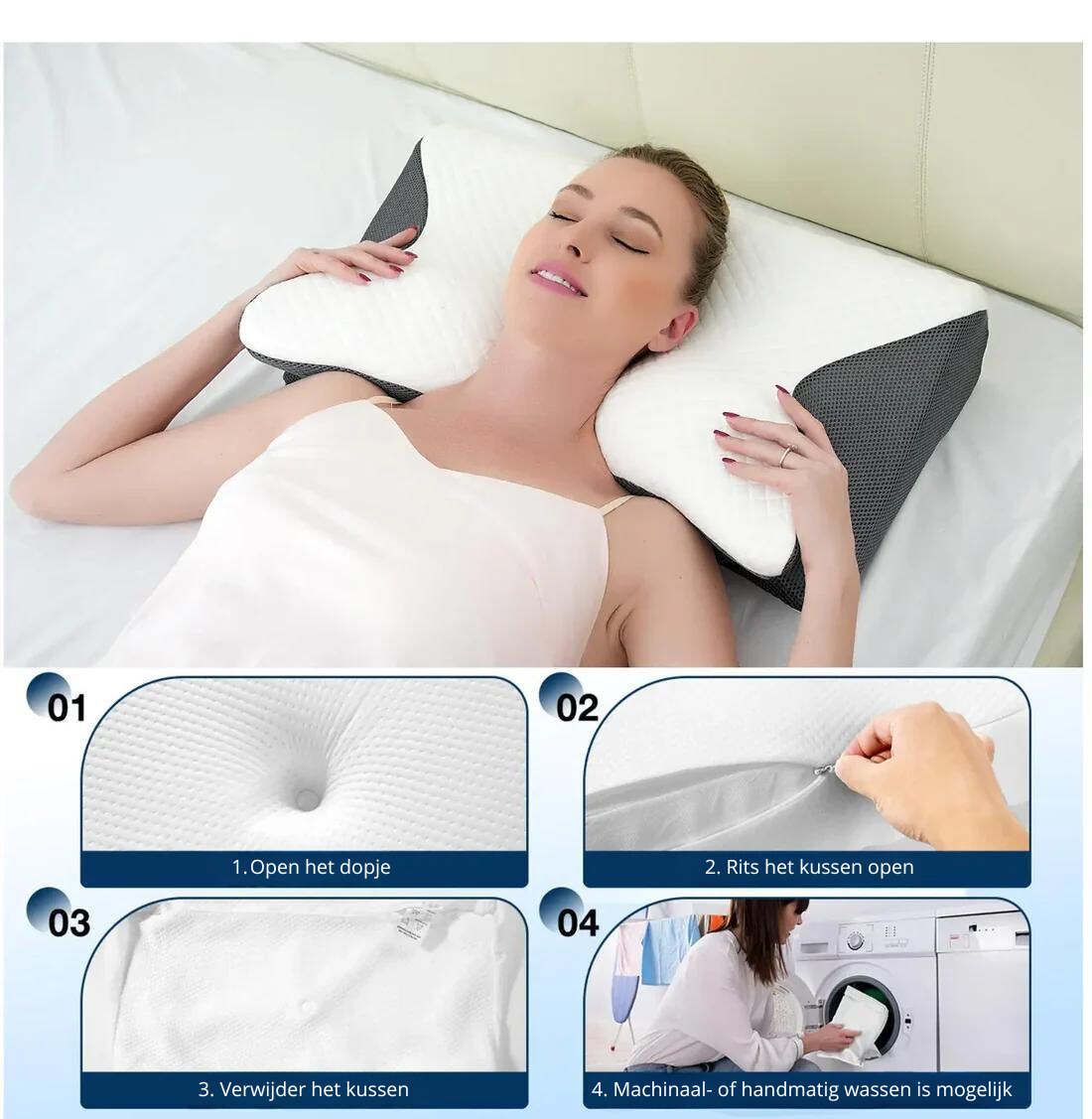 Wearclo | Ergonomic Neck Support Pillow for Pain Relief