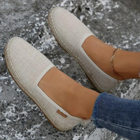 Wearclo | Women's Lightweight Canvas Slip-On Espadrilles