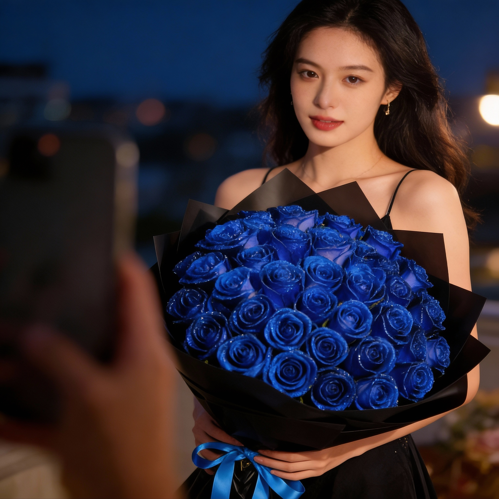 Wearclo | Eternal Glitter Rose | Handcrafted Decorative Art Flower | Sparkling Crystal Finish | Exclusive Gift Set for Special Occasions | Durable & Maintenance-Free