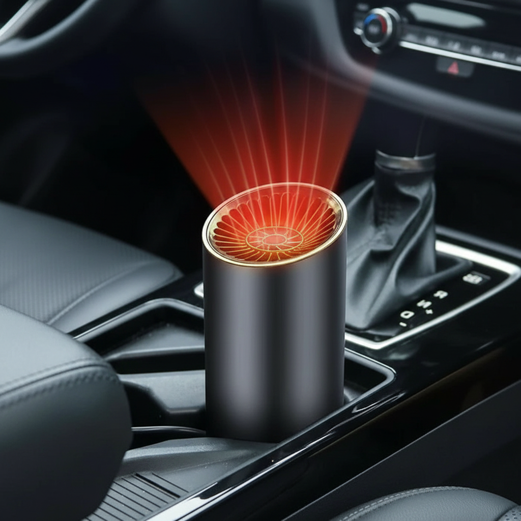 Wearclo | Fast Heating Cup-Shaped Car Warm Air Blower - Adjustable Fast Heating & Cooling, 360 Degree Rotatable Plug, Suitable for Car, SUV, RV, and Truck