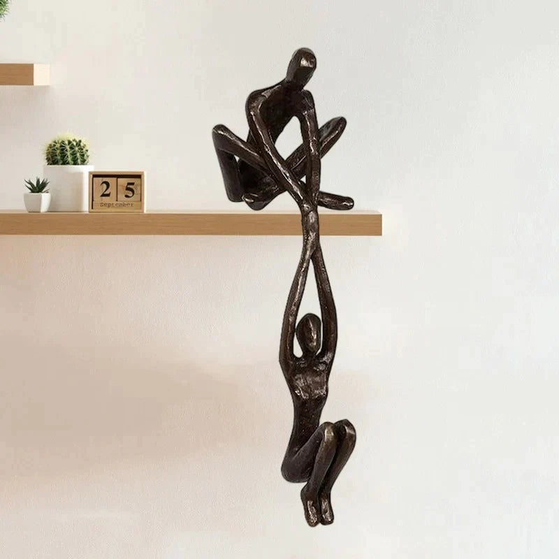 Wearclo | Figurative Sculpture | Interlocking Figures Decorative Accent