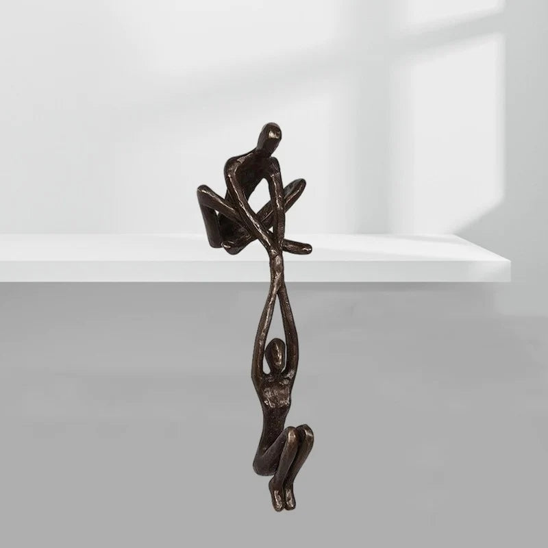 Wearclo | Figurative Sculpture | Interlocking Figures Decorative Accent