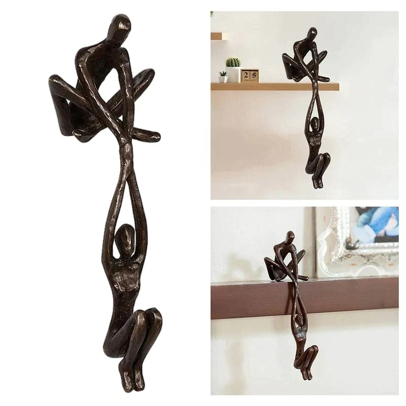 Wearclo | Figurative Sculpture | Interlocking Figures Decorative Accent