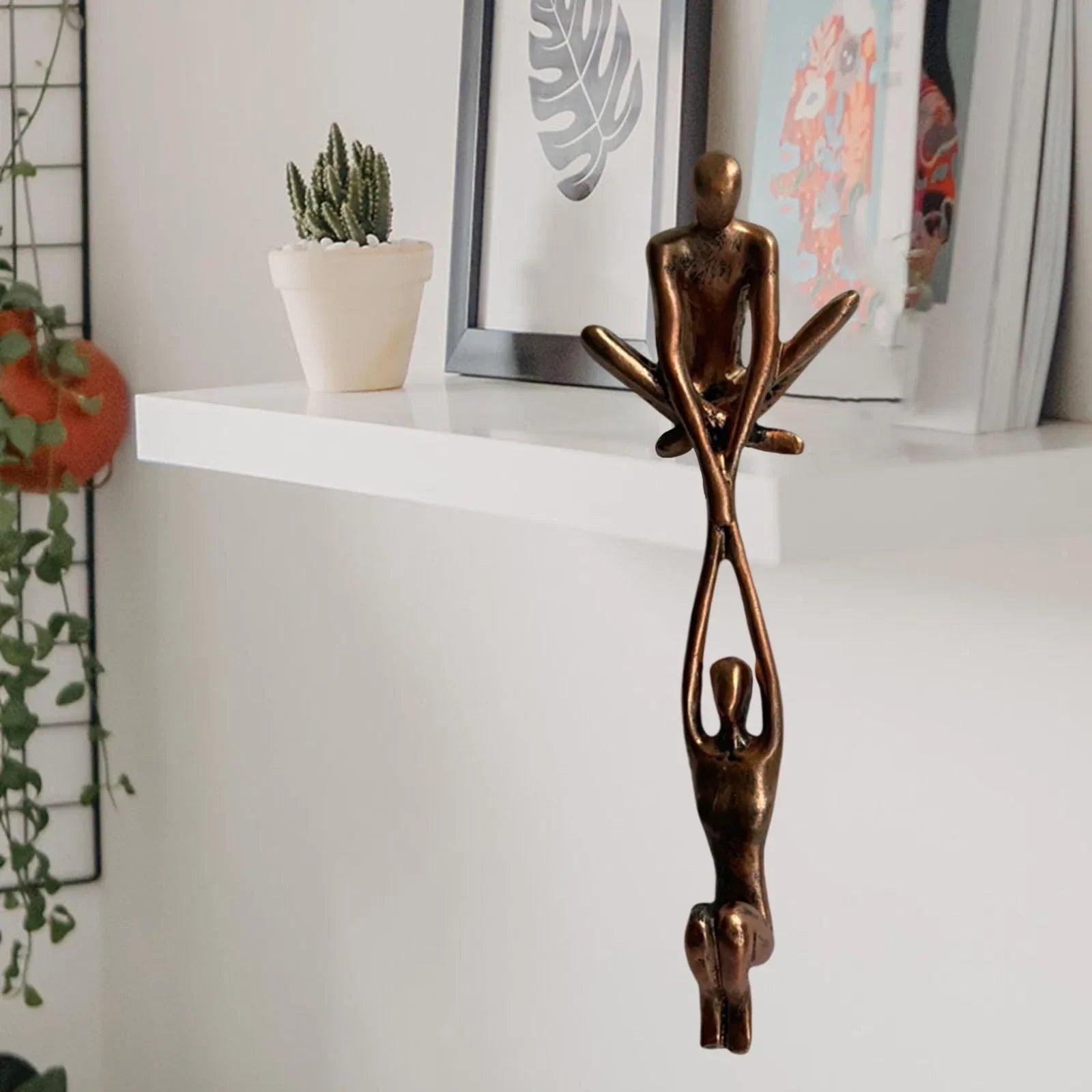Wearclo | Figurative Sculpture | Interlocking Figures Decorative Accent
