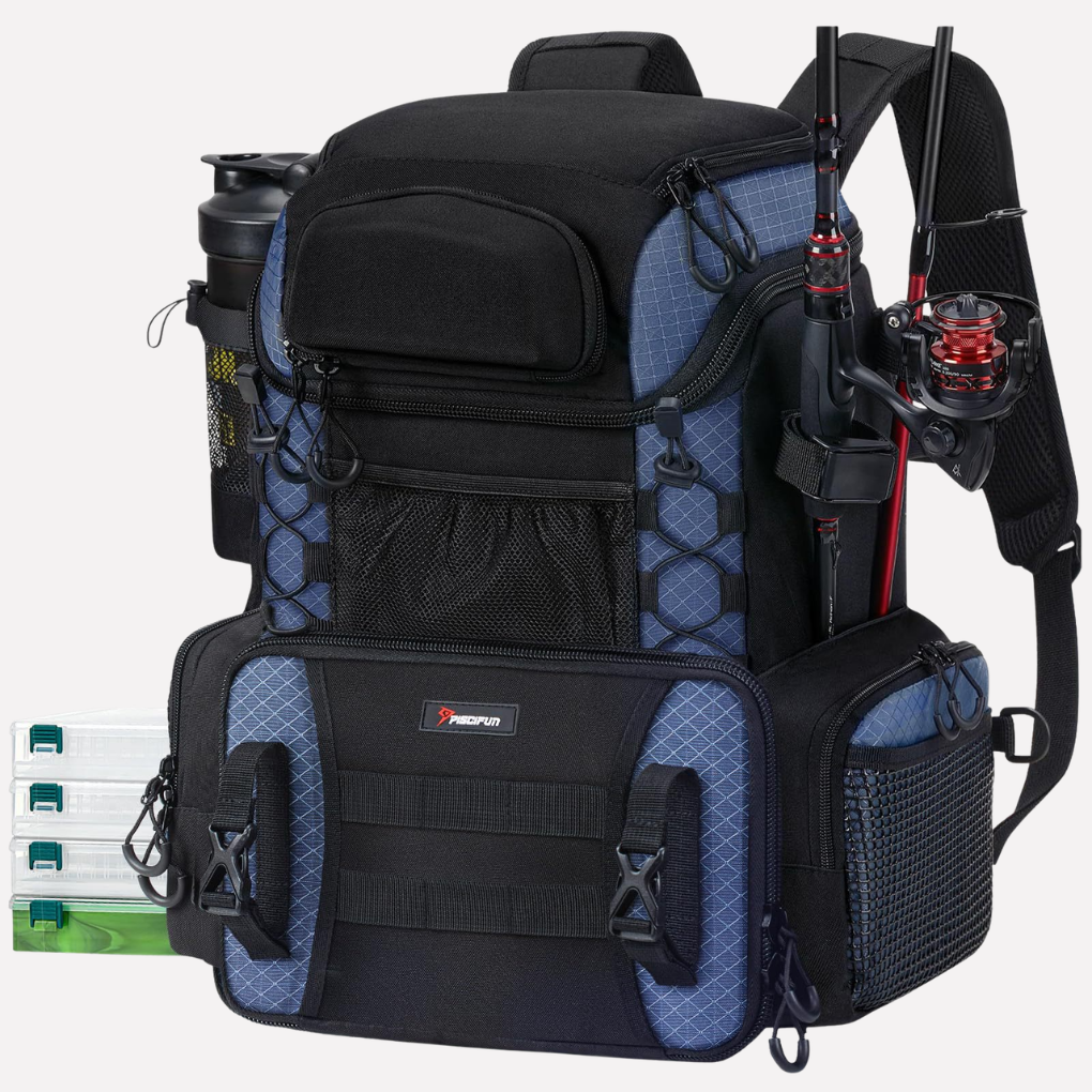 Wearclo | Fishing Tackle Backpack with Rod Holders