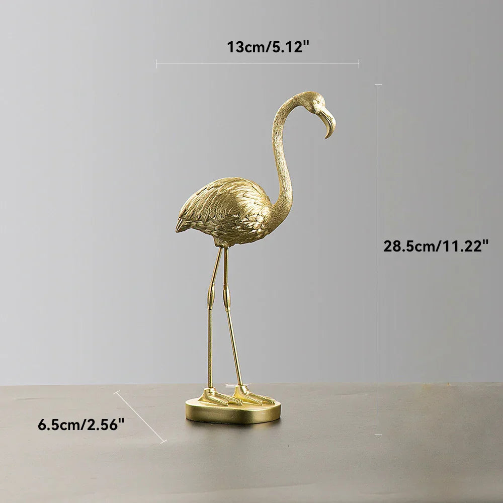 Wearclo | Flamingo Figurine made of Resin Modern Decoration