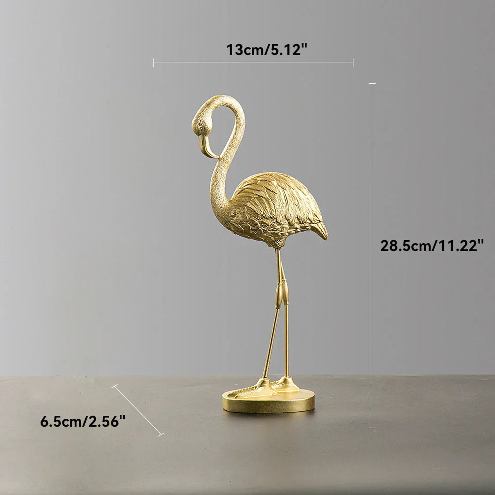 Wearclo | Flamingo Figurine made of Resin Modern Decoration