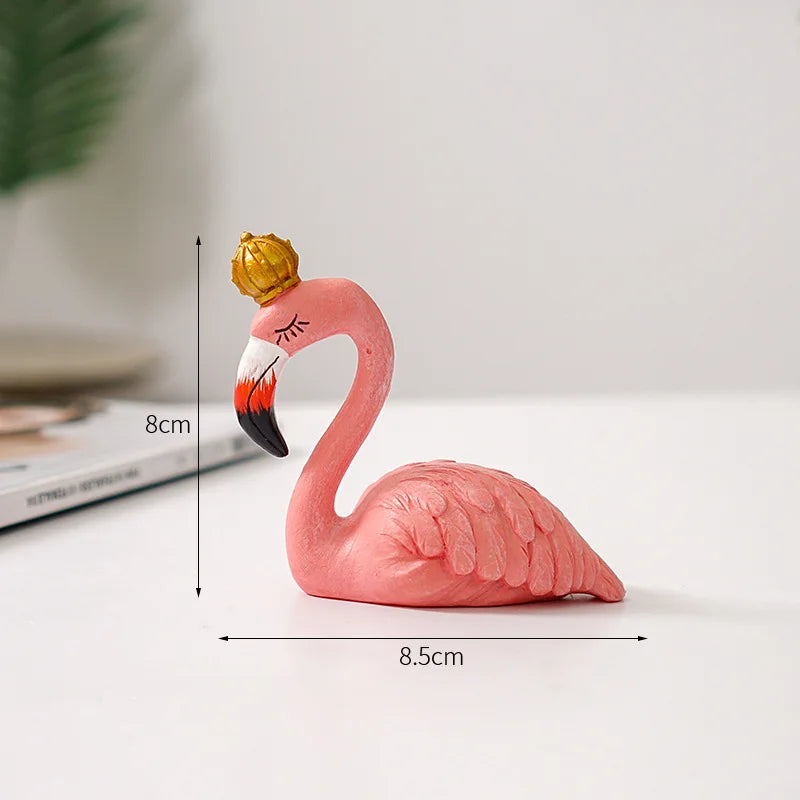 Wearclo | Flamingo Figurine made of Resin Modern Decoration