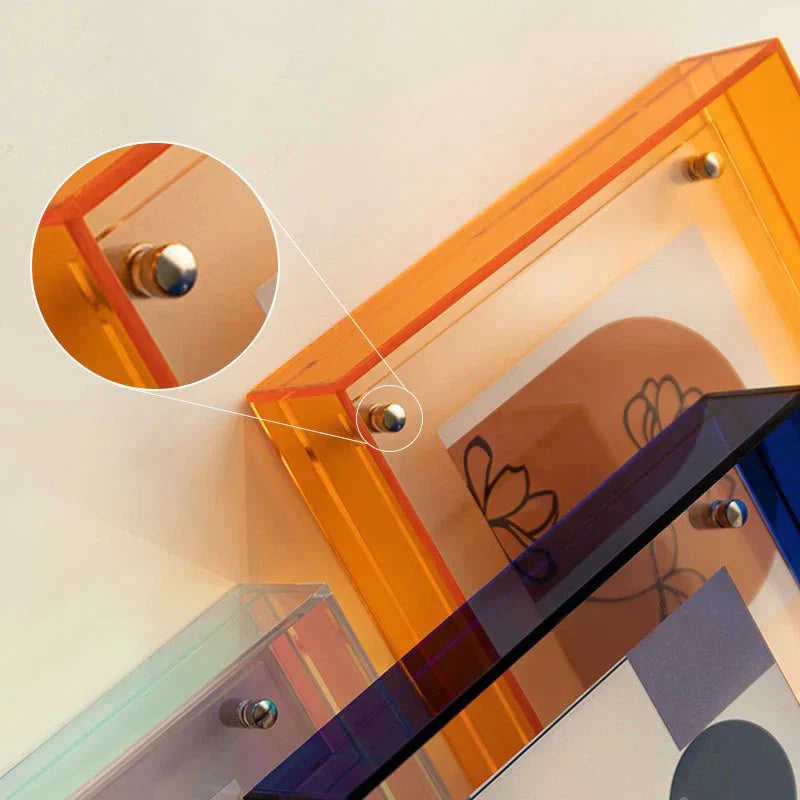Wearclo | Floating Acrylic Picture Frame | Contemporary Design for Wall & Table