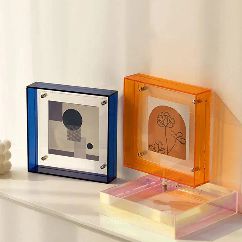 Wearclo | Floating Acrylic Picture Frame | Contemporary Design for Wall & Table