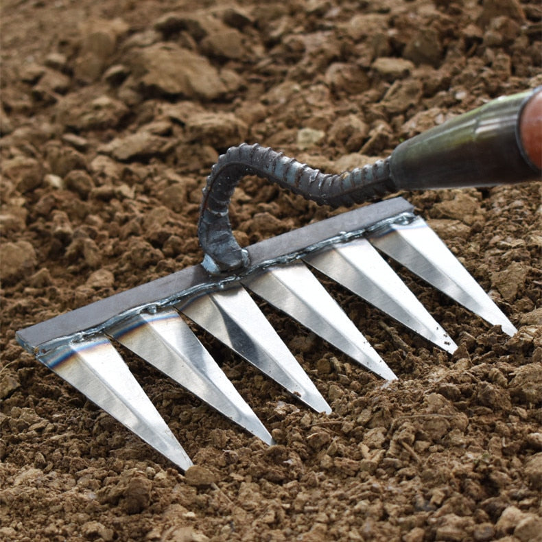 Wearclo | Gardening Hand Rake with Sharp Tines
