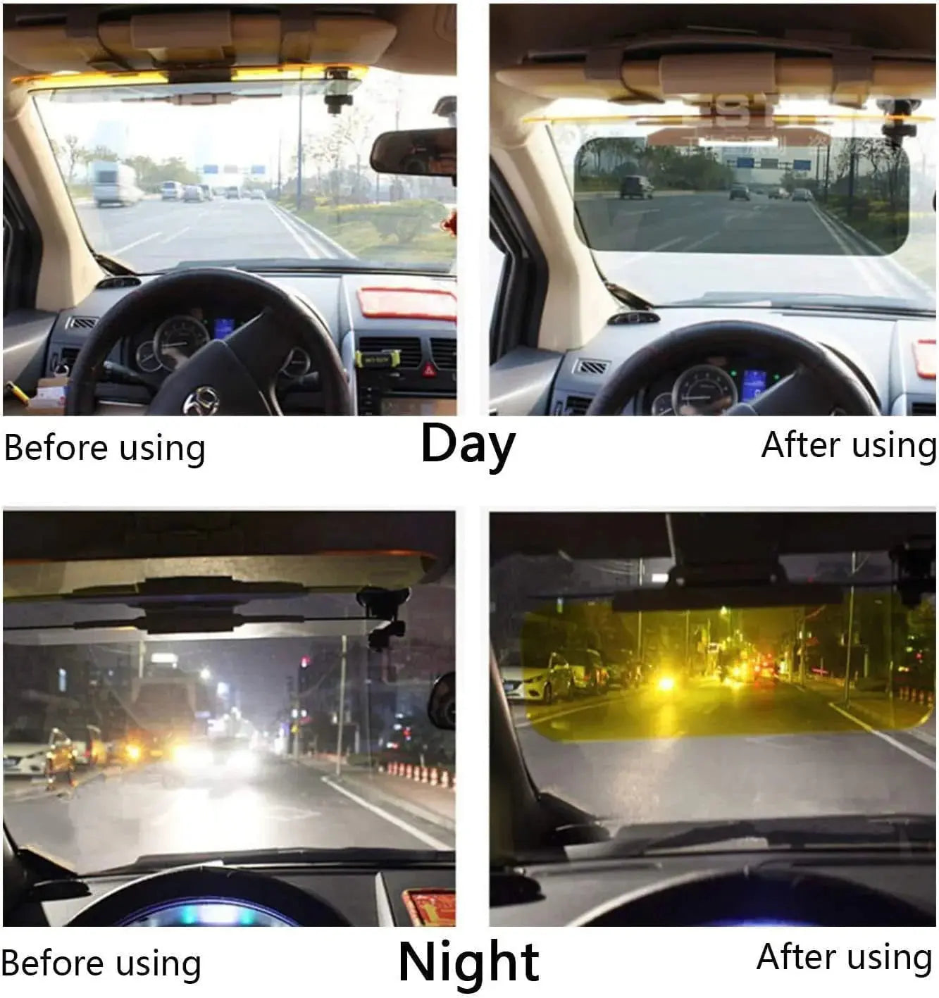 Wearclo | Glare Light Blocker – Glare Reduction with Day and Night Filter for Clear Vision