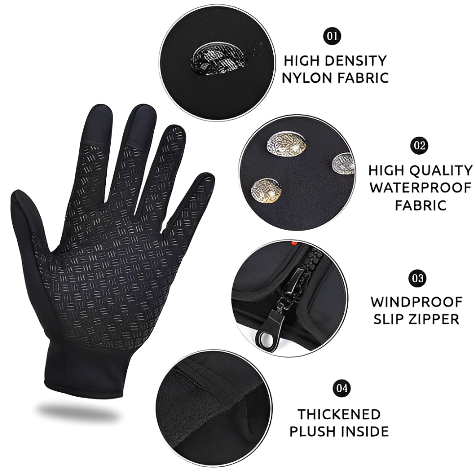 Wearclo | Heated Gloves Electric Heating Cycling Gloves Ski Gloves for Adults